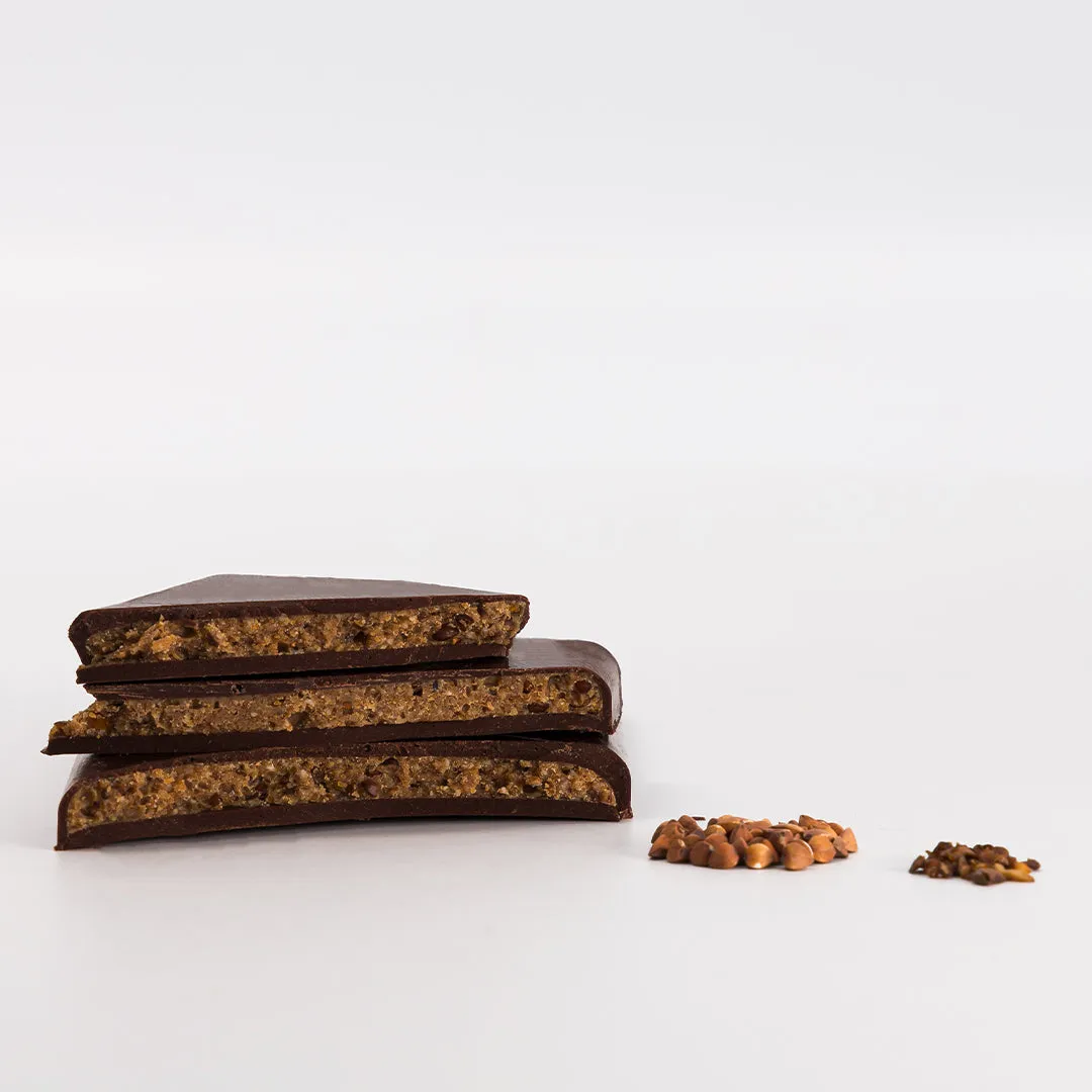 PLAQ Kamili tablette chocolat noir praliné sarrasin