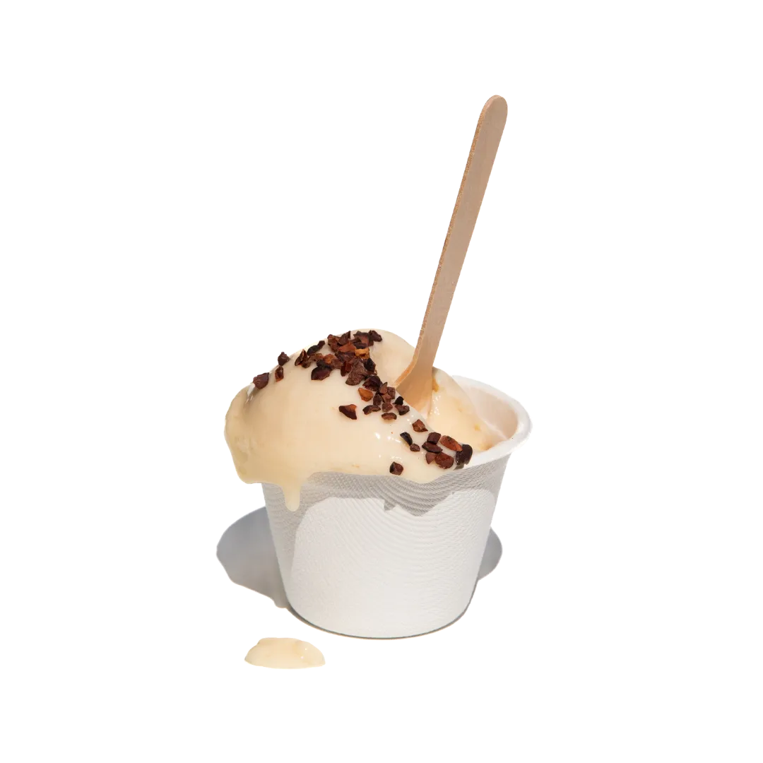 Plaq sorbet pulpe de cacao pot glacé acidulé