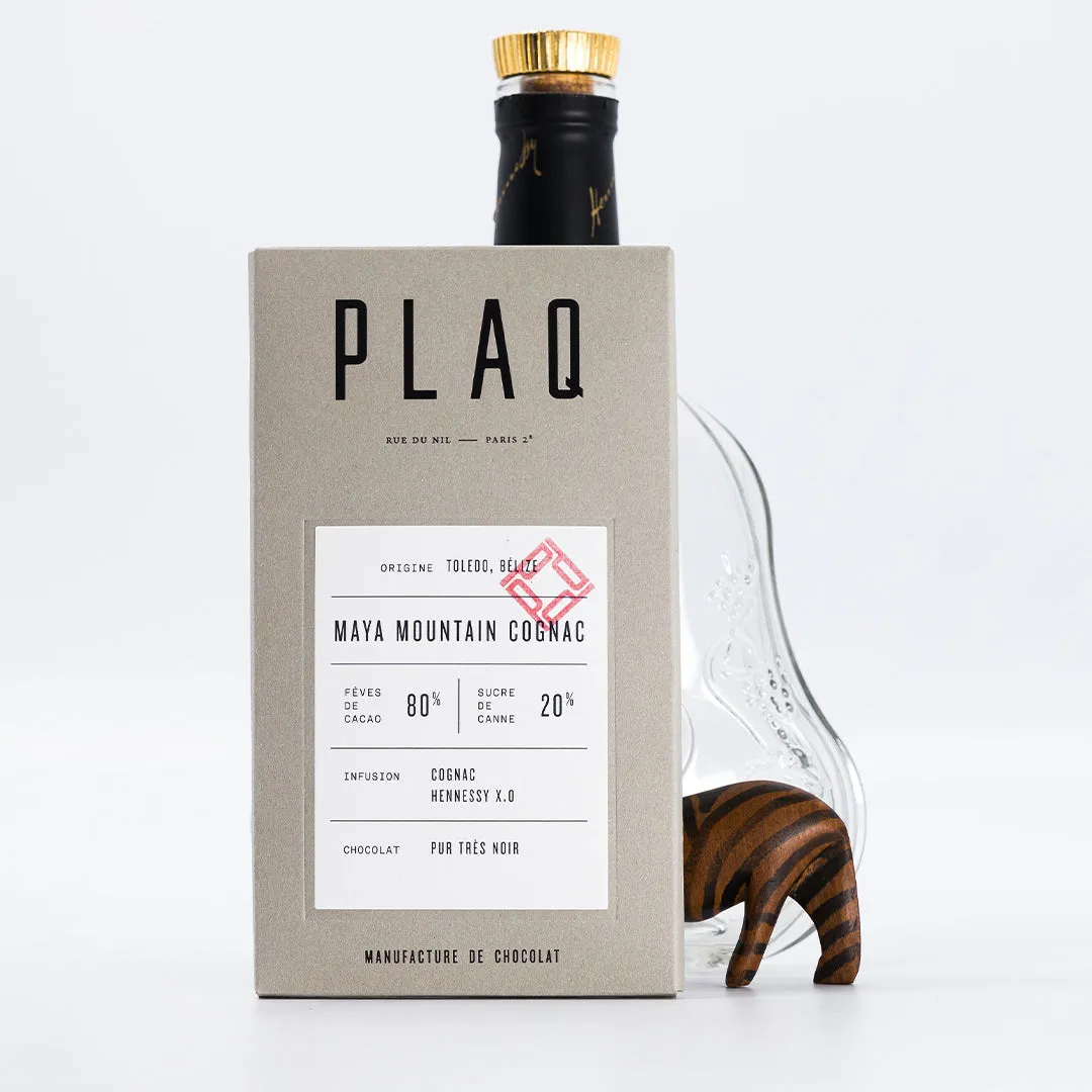 Plaq Maya Mountain 80% Cognac tablette chocolat
