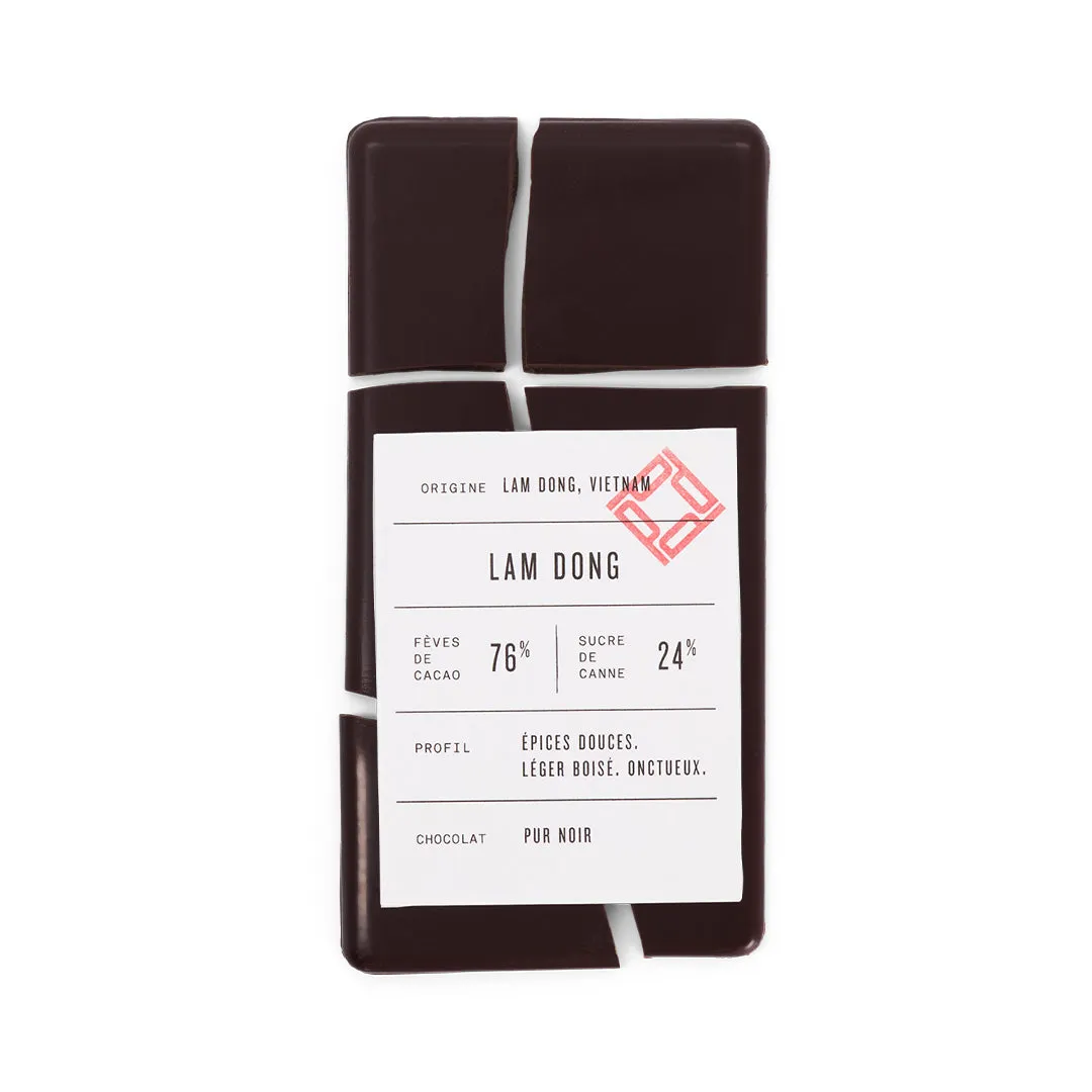 PLAQ Lam Dong 76% tablette noir Vietnam épicé