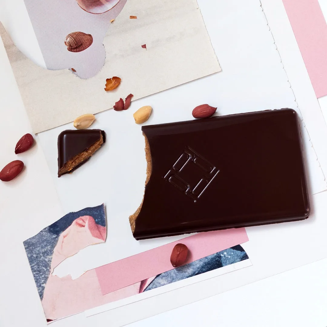 PLAQ Kamili tablette chocolat praliné cacahuètes 76%