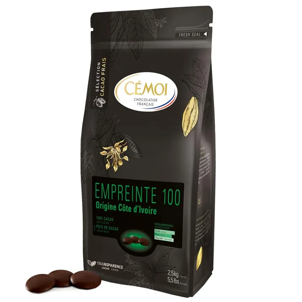 Cémoi Empreinte 100 chocolat de couverture pâte cacao 2,5 kg