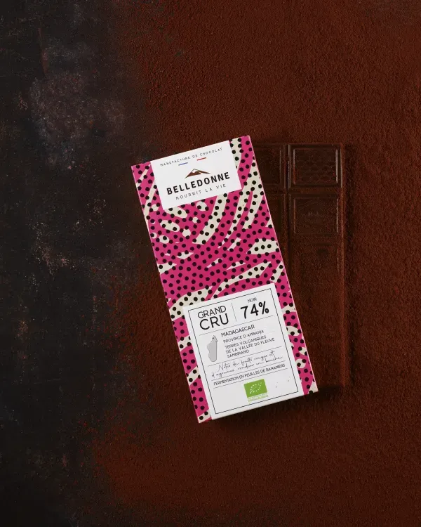 Belledonne Grand Cru Madagascar tablette chocolat noir 74% 100 g