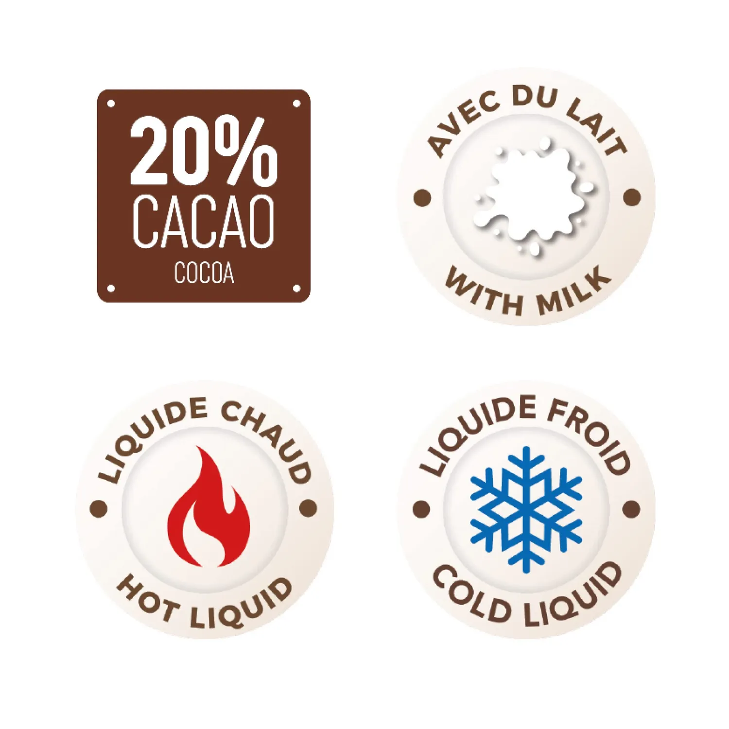 Cémoi Dosette poudre cacaotée 4 kg 20% cacao