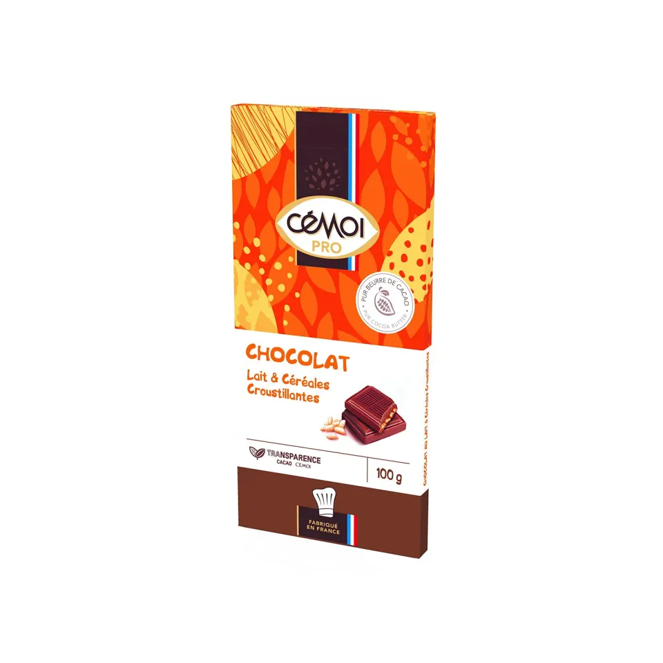 Cémoi Dégustation tablette lait céréales 100 g croustillant