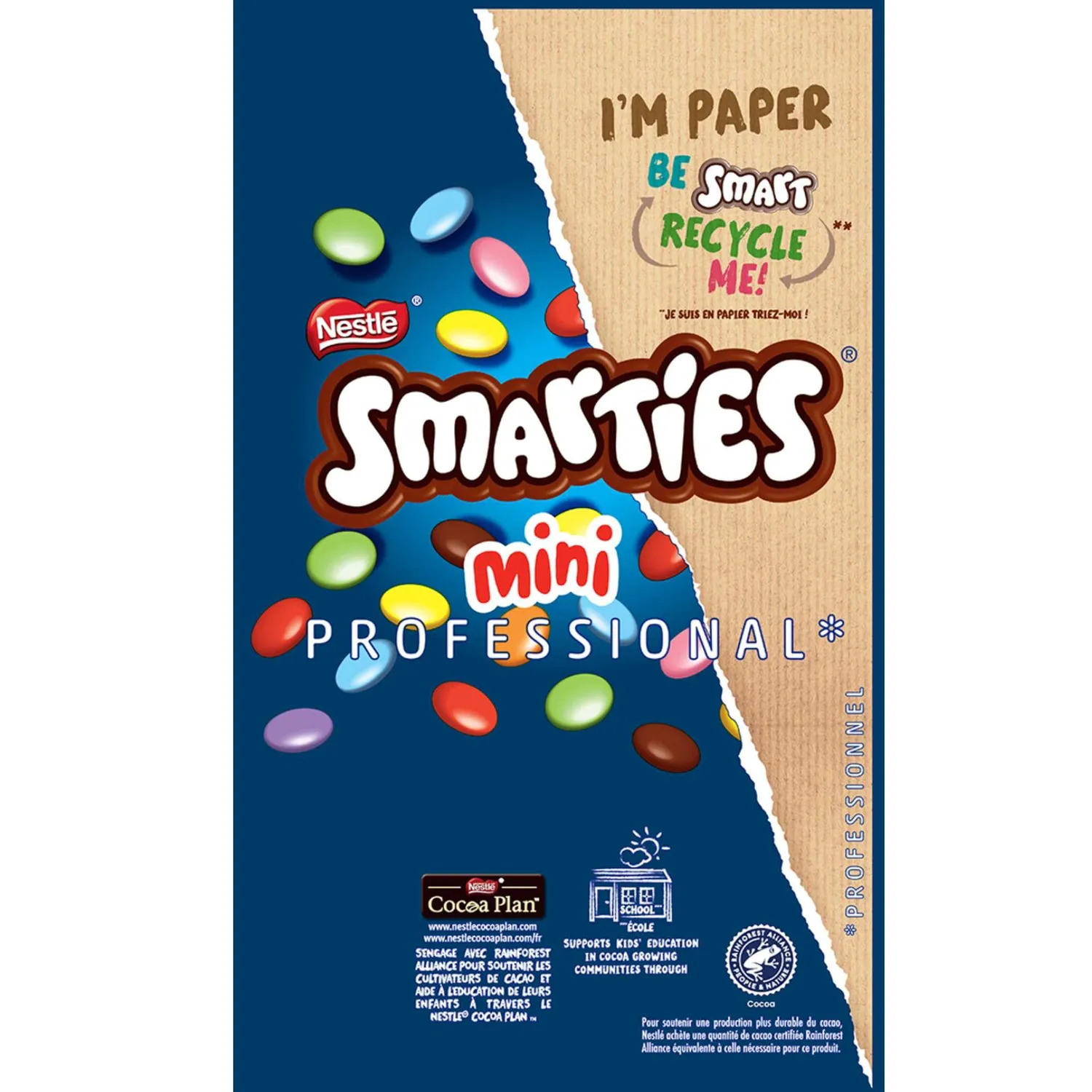 Smarties Mini topping chocolat au lait 500g dessert coloré naturel