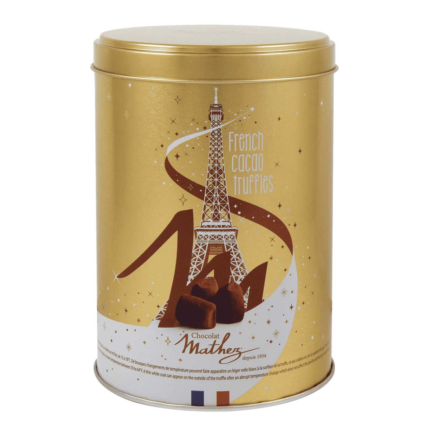 Chocolat Mathez Star truffes fantaisie 500 g boîte métal