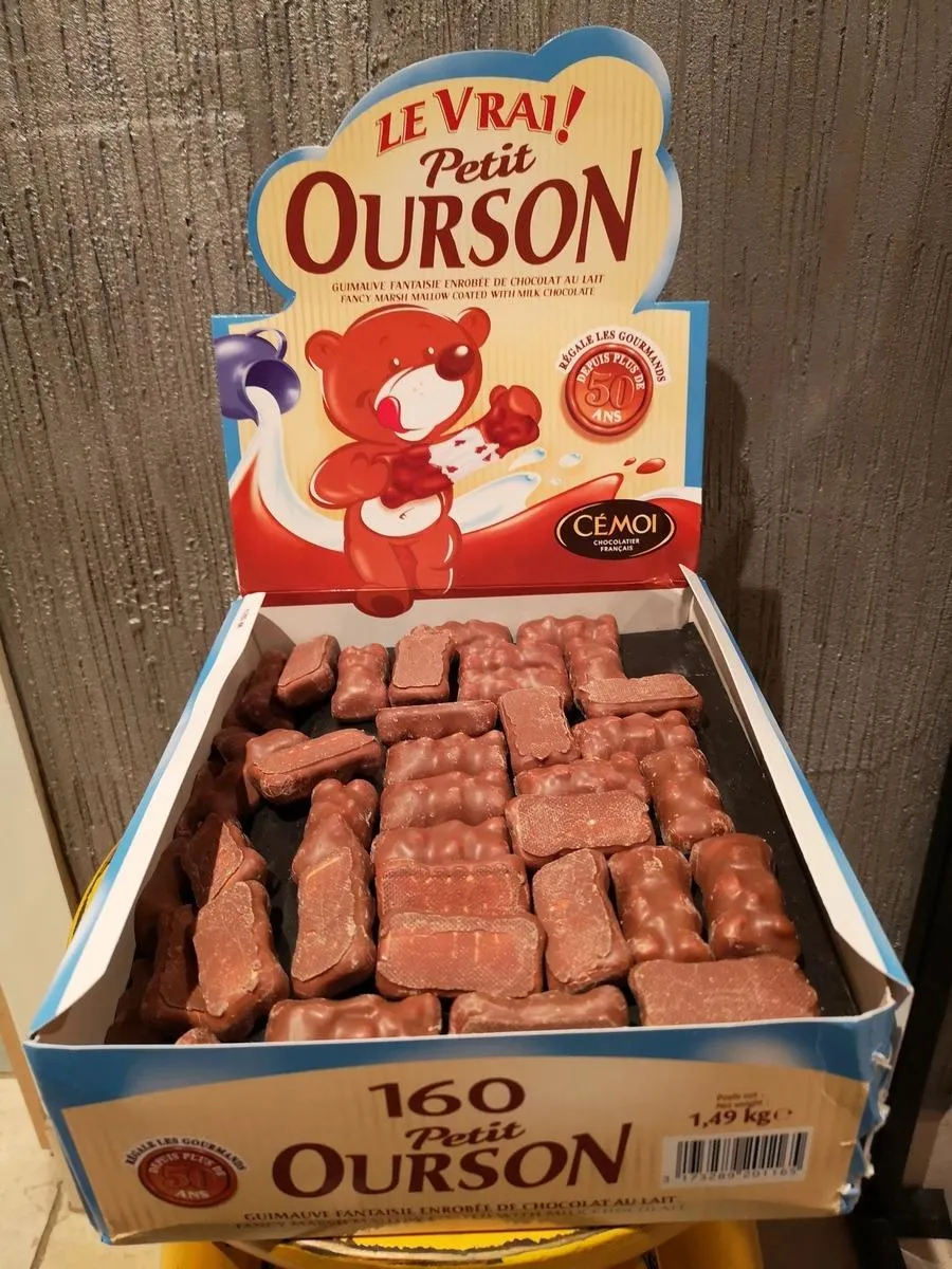 Cémoi Petit Ourson guimauve chocolat au lait 160 pièces 1,49 kg