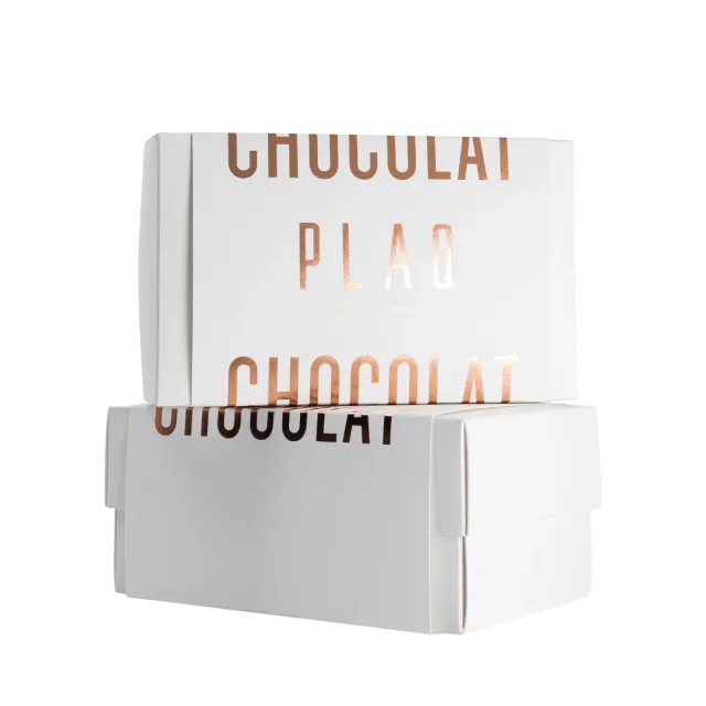 PLAQ Coffret cadeau blanc crème 2 tailles tablettes