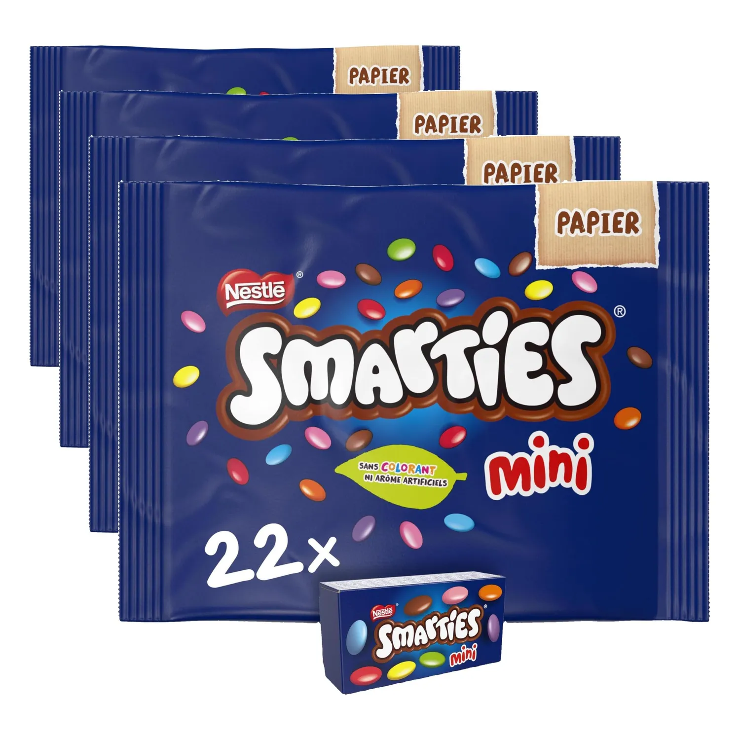 Smarties Mini bonbons chocolat au lait 315g familial colorés naturels