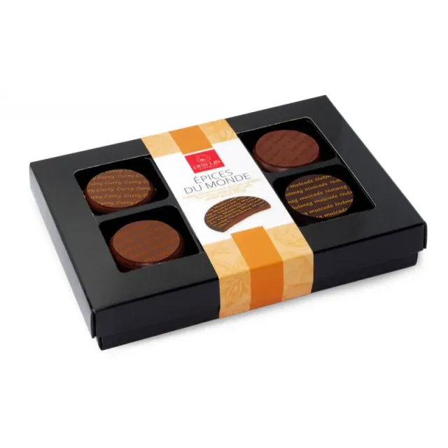 Des Lis Chocolat palets épices du monde 70g épicés