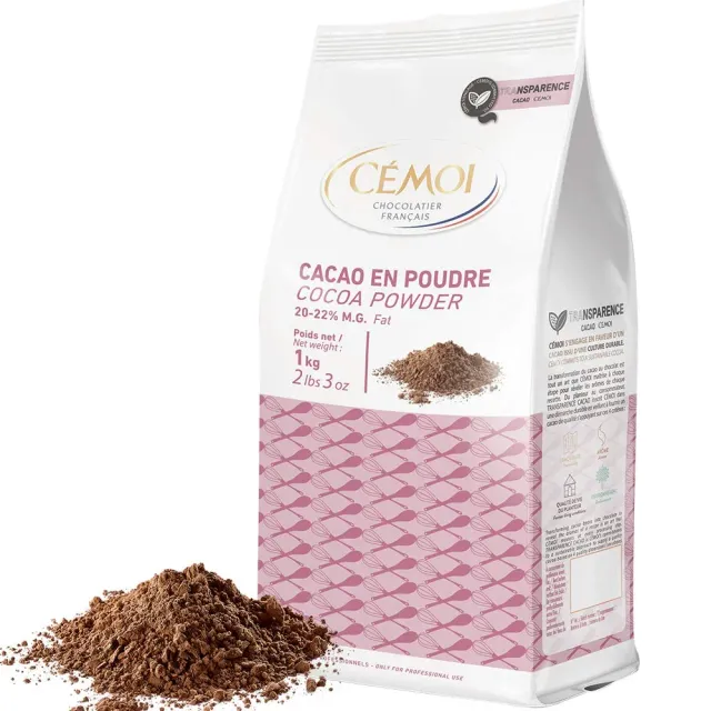 Cémoi Poudre de cacao 1 kg pâtisserie intense