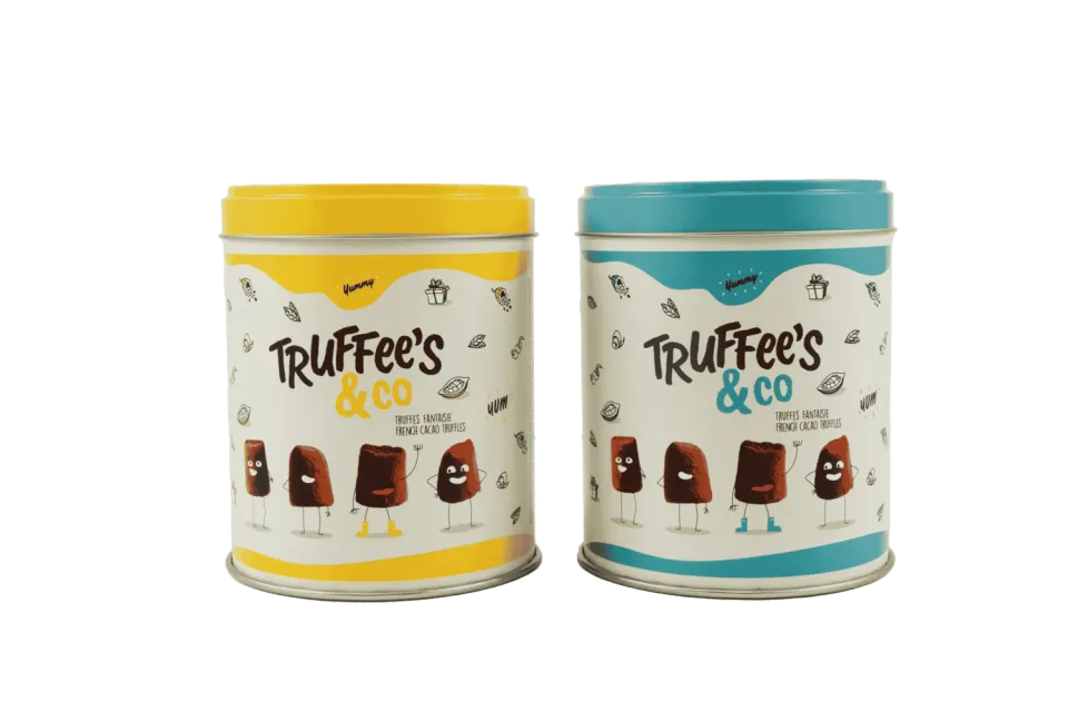 Mathez Truffee's & Co mini boîte métal truffes 100g cacao