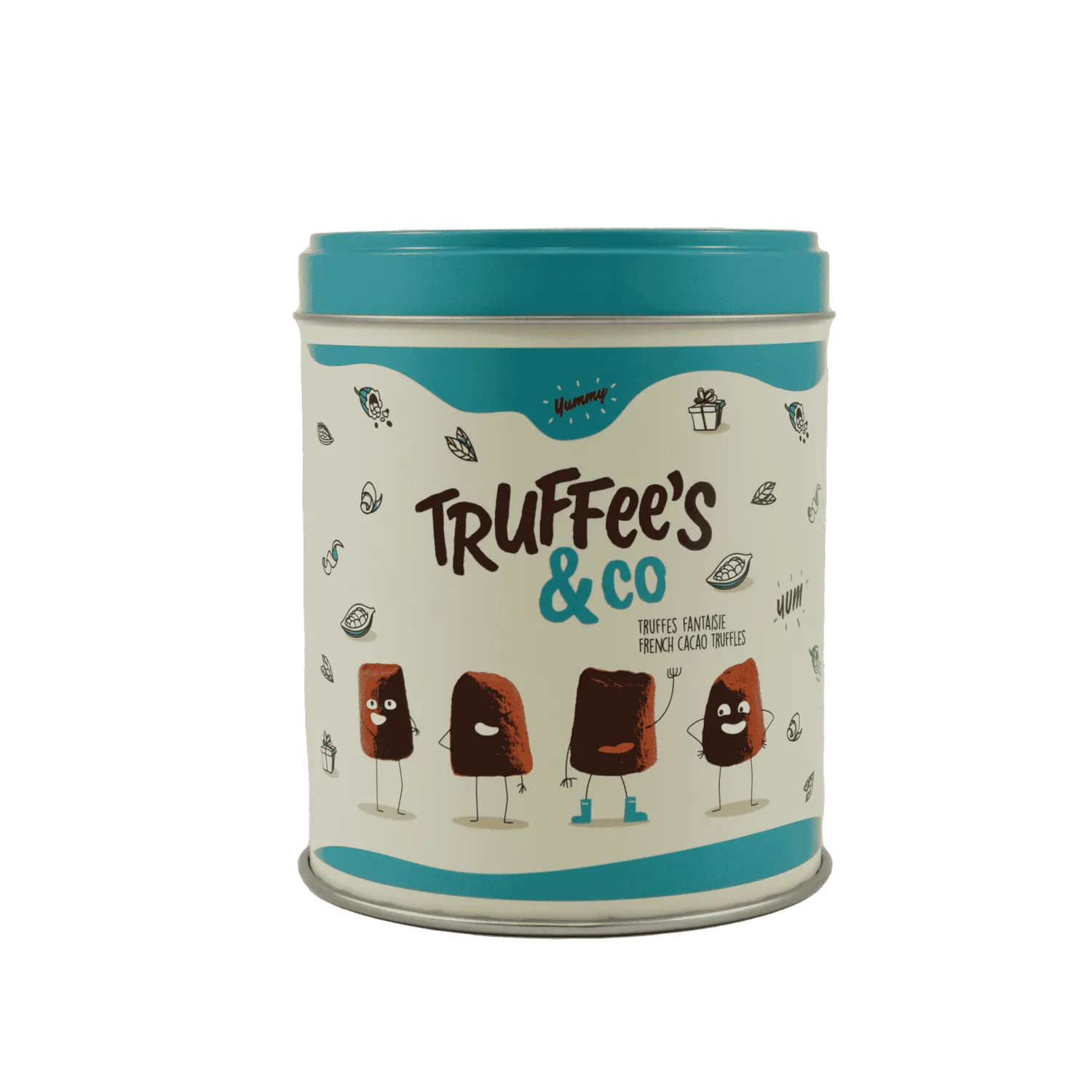 Mathez Truffee's & Co mini boîte métal truffes 100g cacao