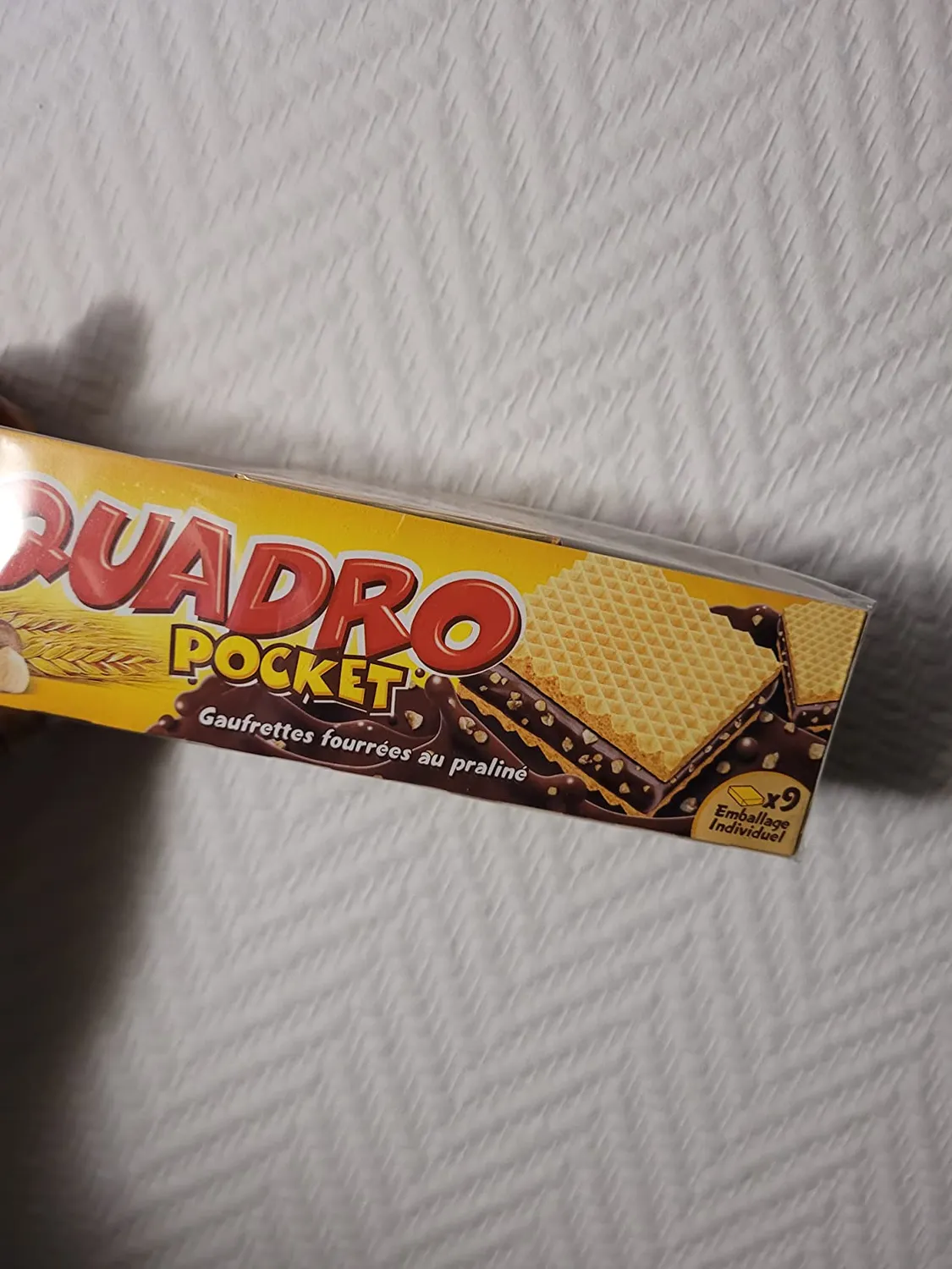 Cémoi Quadro Pocket Gaufrettes Praliné Cacao 187 g