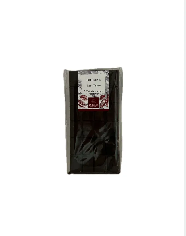 Des Lis Chocolat Origine Sao Tomé tablette noir 70% 100g