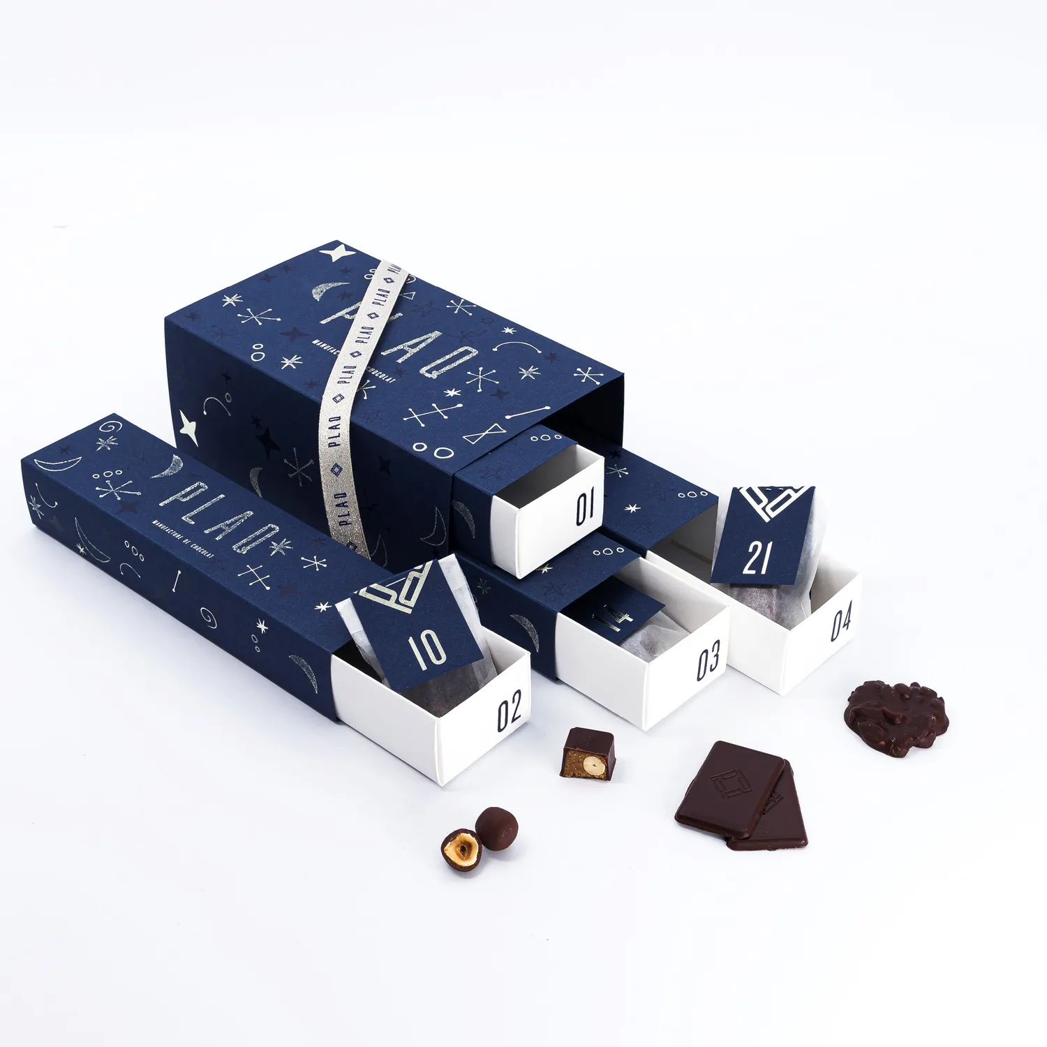 PLAQ Calendrier de l'Avent chocolat 24 jours édition limitée