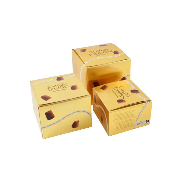 Chocolat Mathez Attaque Or ballotin truffes fantaisie doré