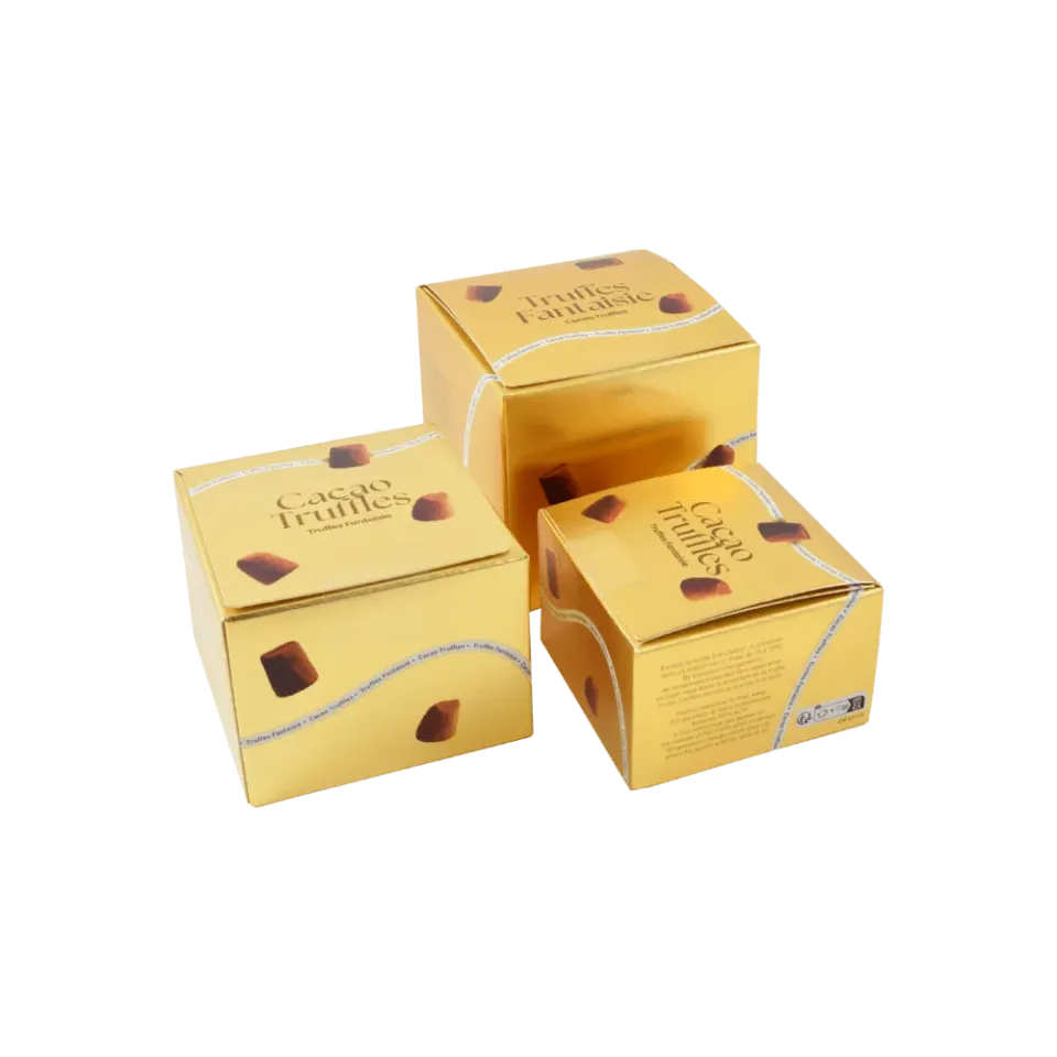 Chocolat Mathez Attaque Or ballotin truffes fantaisie doré