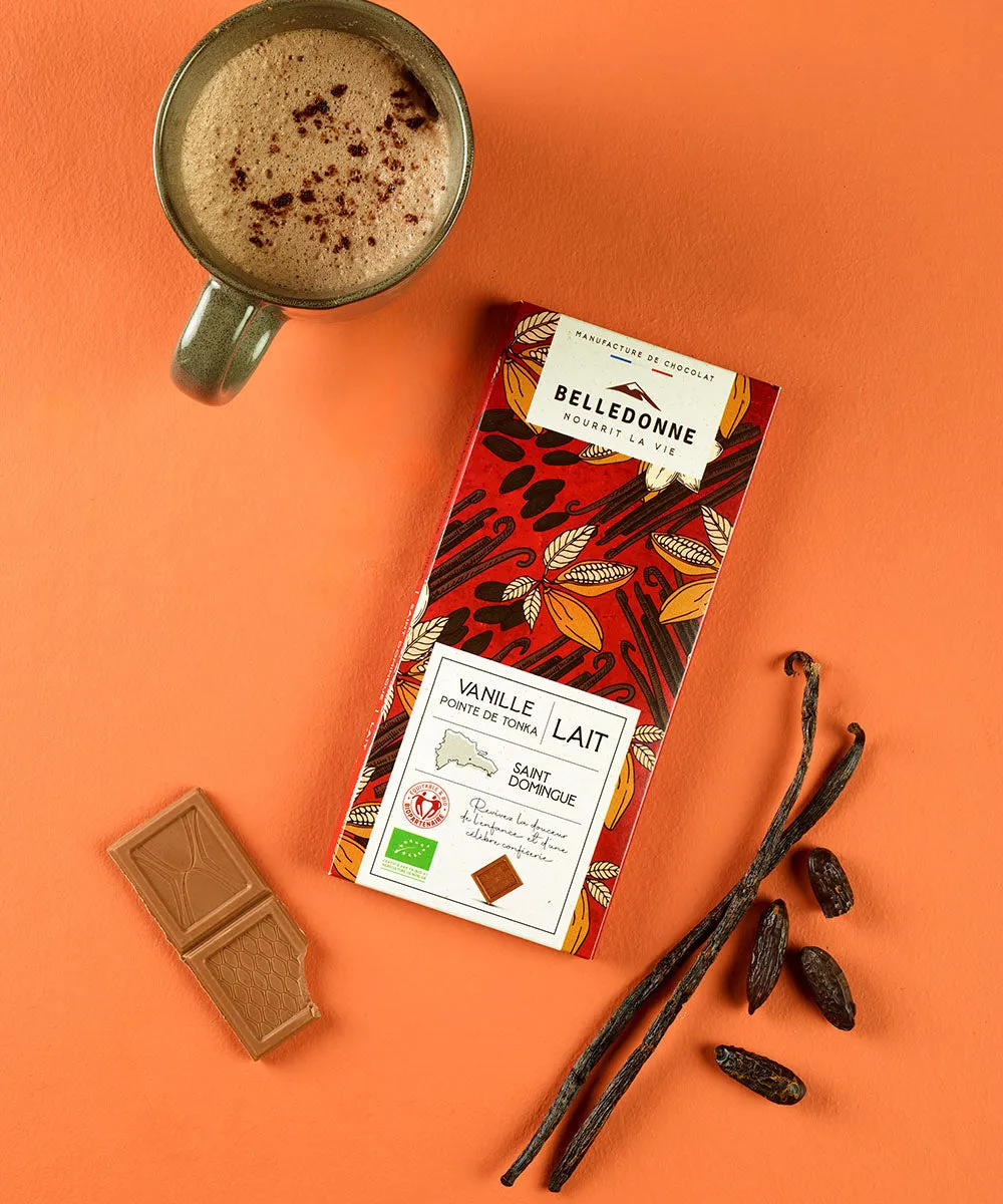 Belledonne Lait Vanille Tonka tablette chocolat 100 g douce
