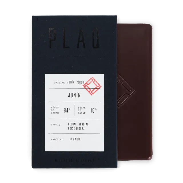 Plaq Très Noir Junin 84% tablette chocolat noir Pérou