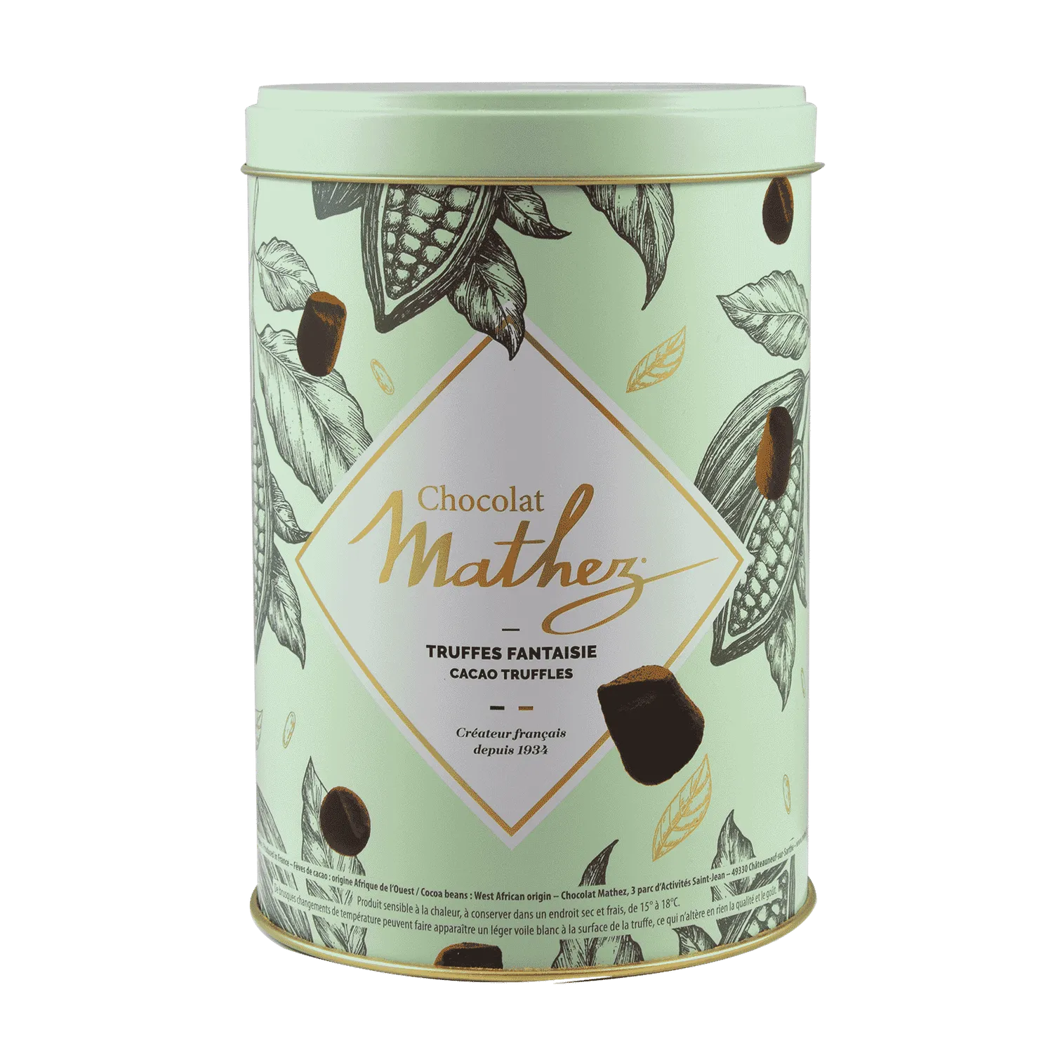 Chocolat Mathez Truffes Fantaisie Pastel boite 500g cacao