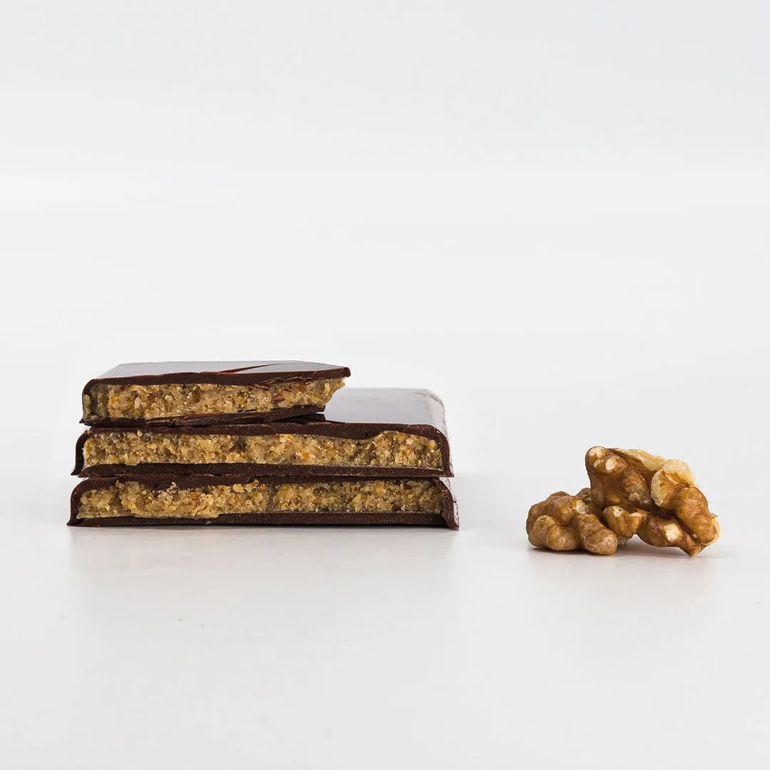 Plaq Kamili tablette chocolat noir praliné noix