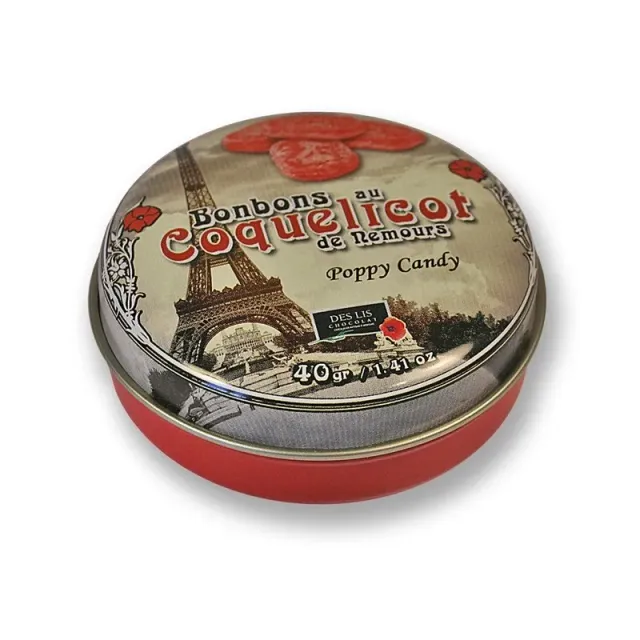 Des Lis Chocolat Coquelicot de Nemours bonbons 40g floraux